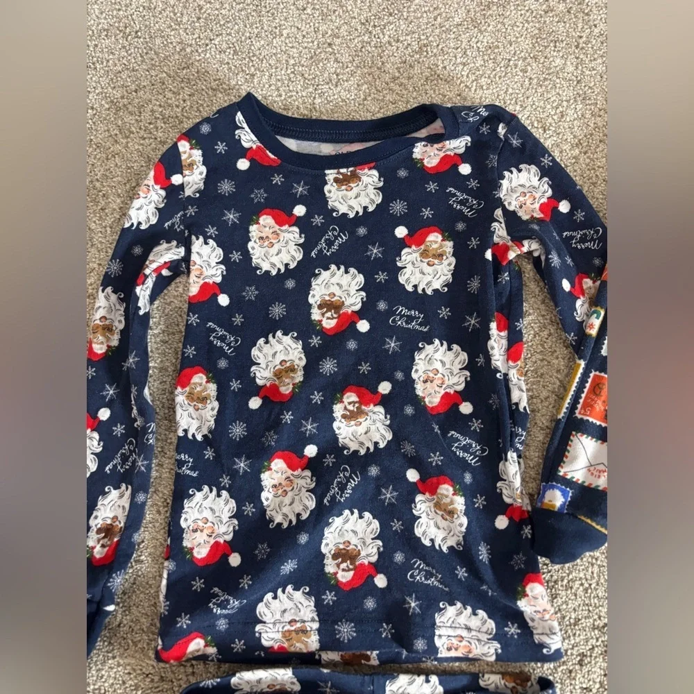 Lot of Old Navy Gender Neutral Unisex Christmas Pajamas 6T/6 holiday Santa
